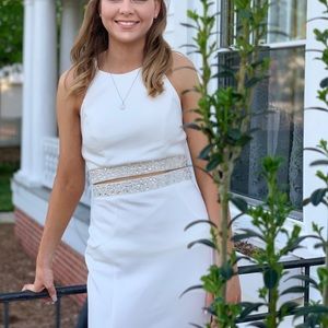 White prom dress